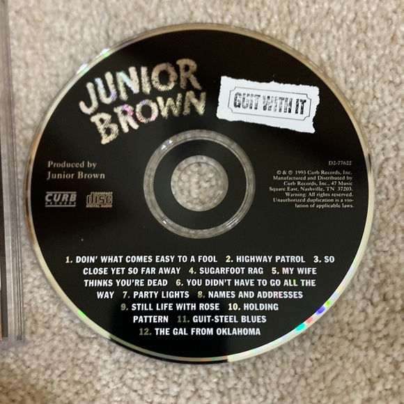 🔥 5 for $5🔥 Junior Brown Guit With It CD - Picture 3 of 5